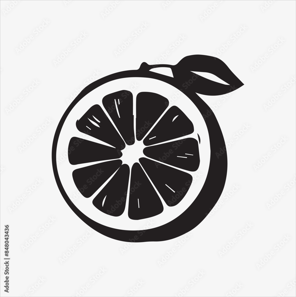Grapefruit vector art illustration on a white background Grapefruit vector art illustration on a white background