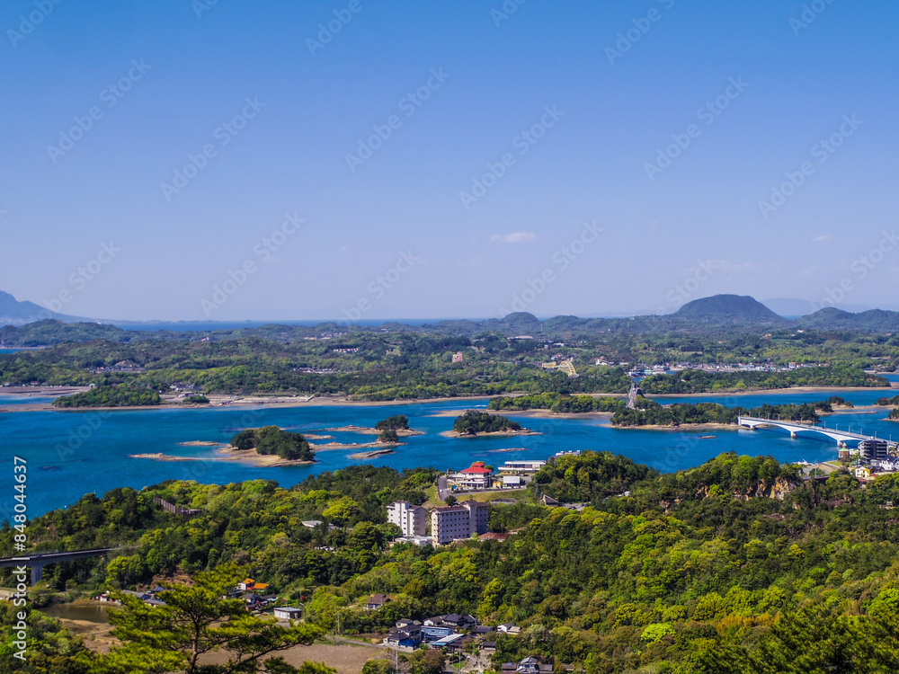 Fototapeta premium 【熊本県】天草の千巌山展望台からの風景