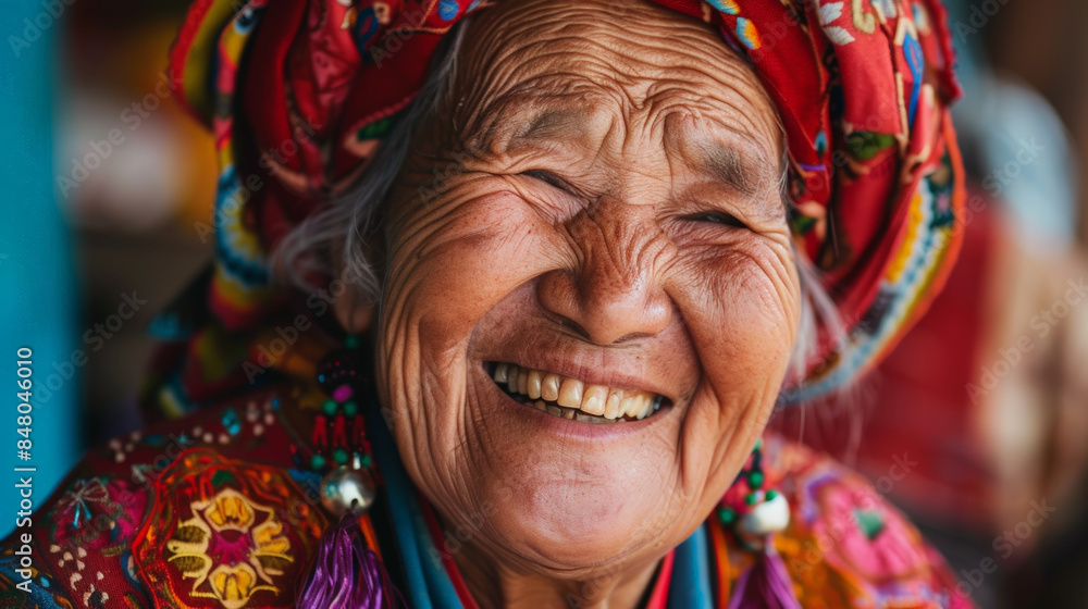 Close-up portrait revealing unique expressions of happiness from diverse backgrounds Close-up portrait revealing unique expressions of happiness from diverse backgrounds