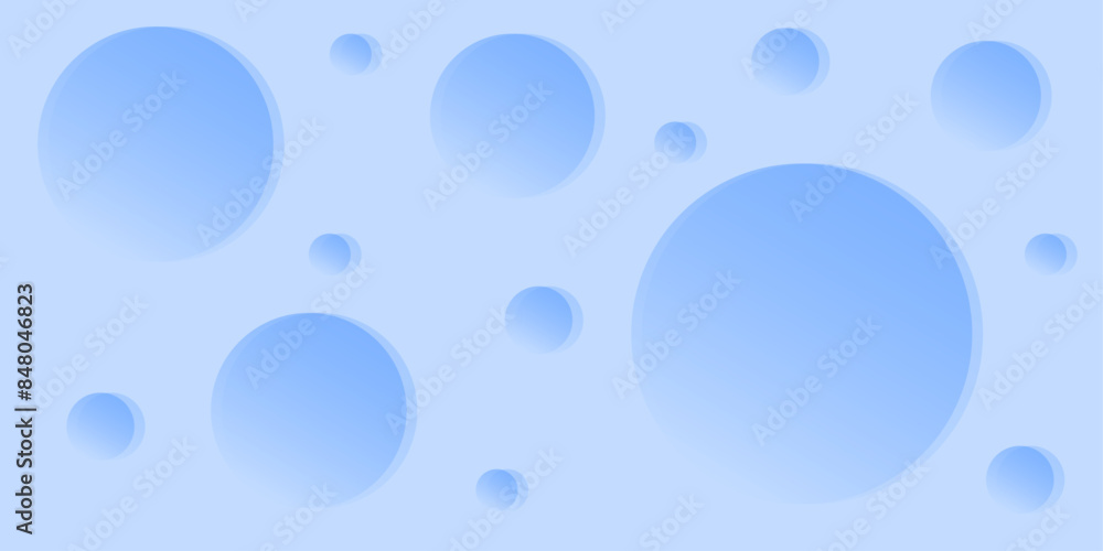 Abstract background with circles, bubbles. Medium banner size. Element for design. Vector background for brochure, booklet, flyer, poster. Blue color. Summer, winter Abstract background with circles, bubbles. Medium banner size. Element for design. Vector background for brochure, booklet, flyer, poster. Blue color. Summer, winter