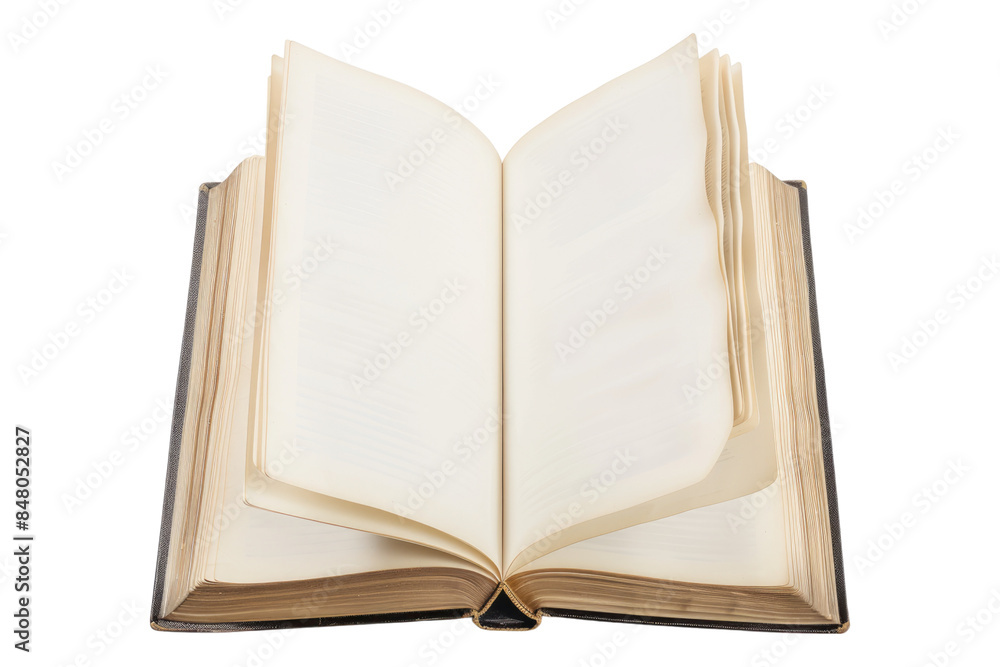 Blank open book isolated on transparent background Blank open book isolated on transparent background