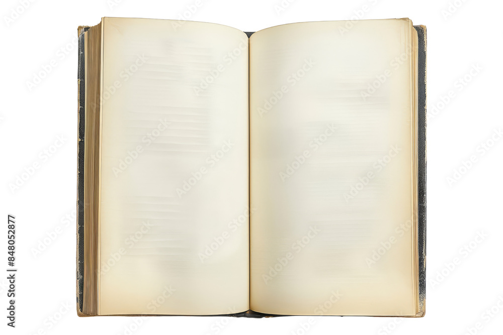 Blank open book isolated on transparent background Blank open book isolated on transparent background