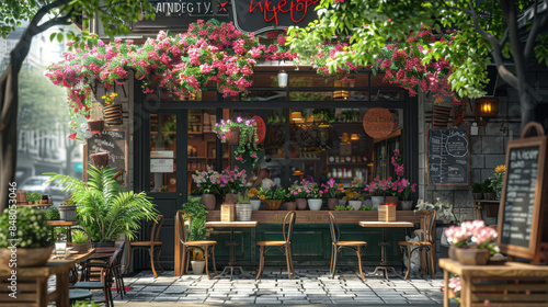Charming Summer Café Oasis © nurissetiabudi