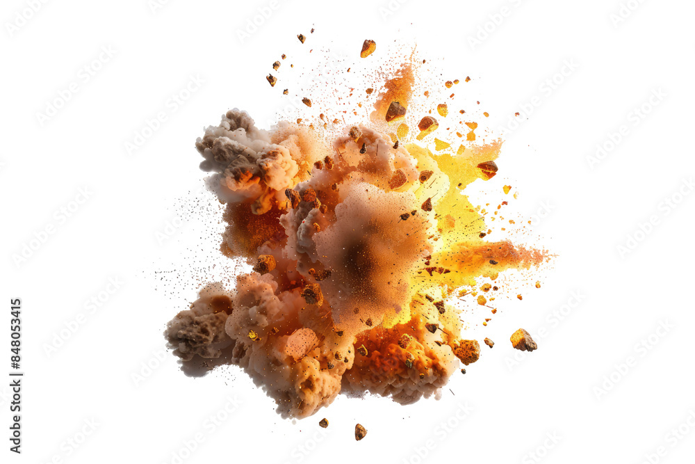 Bomb explosion isolated on transparent back ground Bomb explosion isolated on transparent back ground