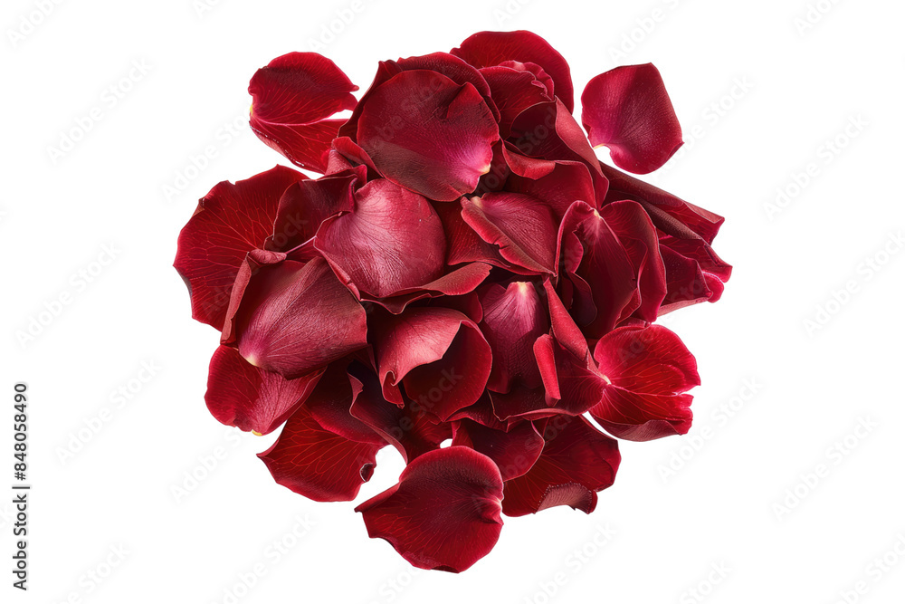 Red rose petal isolated on transparent background Red rose petal isolated on transparent background