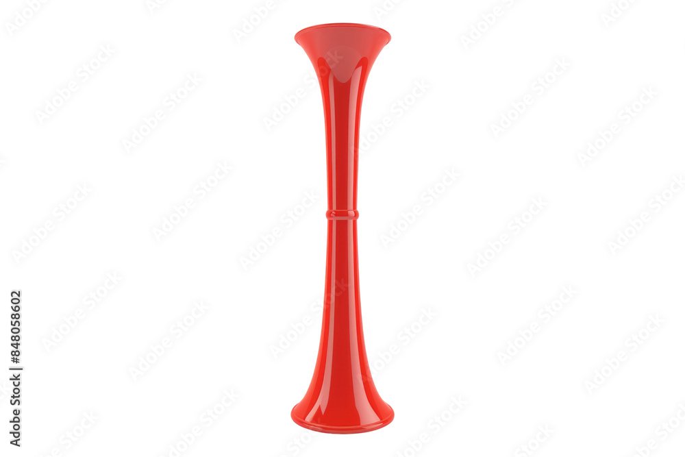 Red vuvuzela isolated on transparent background Red vuvuzela isolated on transparent background