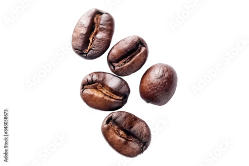 Wallpaper Mural Roasted coffee beans isolated on transparent background Torontodigital.ca