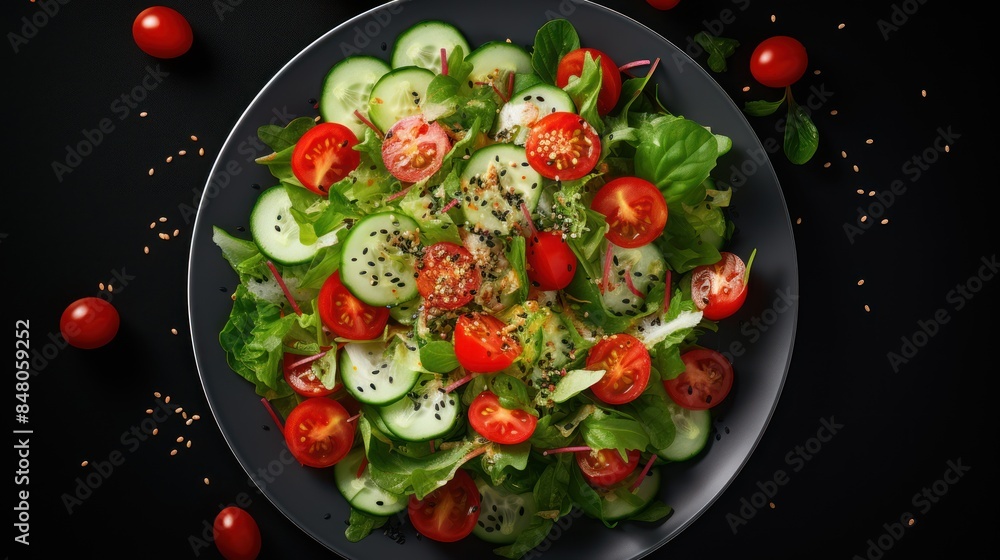 Healthy vegetable salad of fresh tomato, Healthy vegetable salad of fresh tomato,