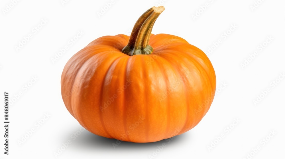 Pumpkin on transparent or white background, Pumpkin on transparent or white background,