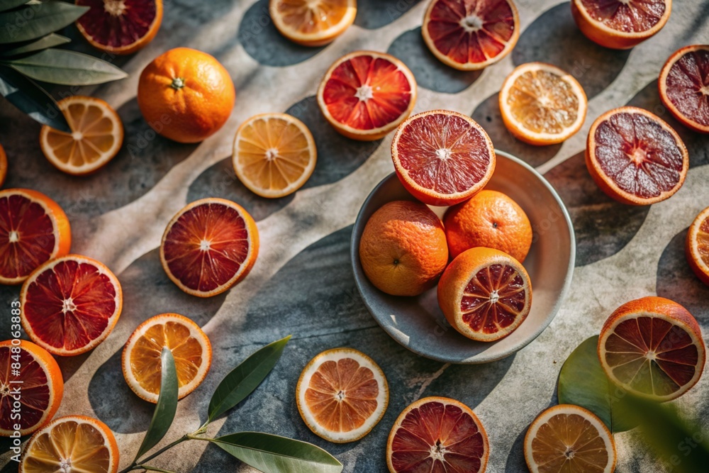 dried oranges on a table dried oranges on a table