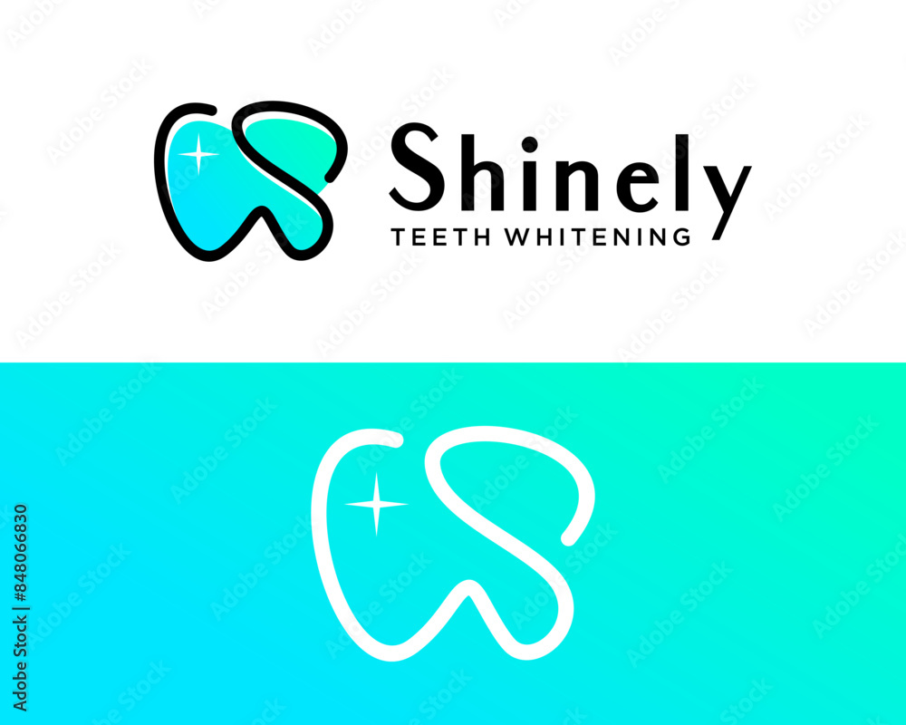 Logo design about letter S monogram and dentist. Logo design about letter S monogram and dentist.