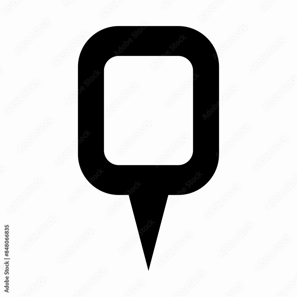 Location pin map icon. Flat design. Vector illustration sign on a white isolated background. Location pin map icon. Flat design. Vector illustration sign on a white isolated background.
