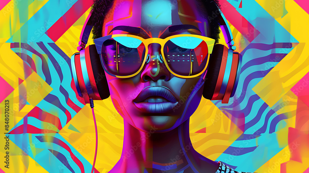 Vibrant Vibes: The Cool and Confident Youth in a Colorful World Vibrant Vibes: The Cool and Confident Youth in a Colorful World