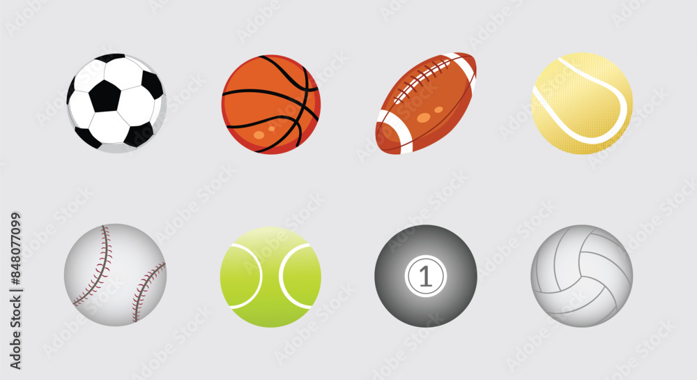set of balls, Sports Balls Collection set of balls, Sports Balls Collection