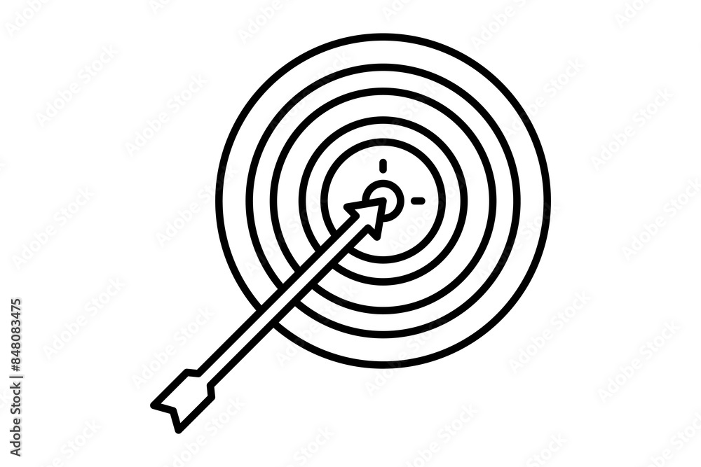 Target icon. icon related to action plan. suitable for web site, app, user interfaces, printable etc. line icon style. simple vector design editable Target icon. icon related to action plan. suitable for web site, app, user interfaces, printable etc. line icon style. simple vector design editable