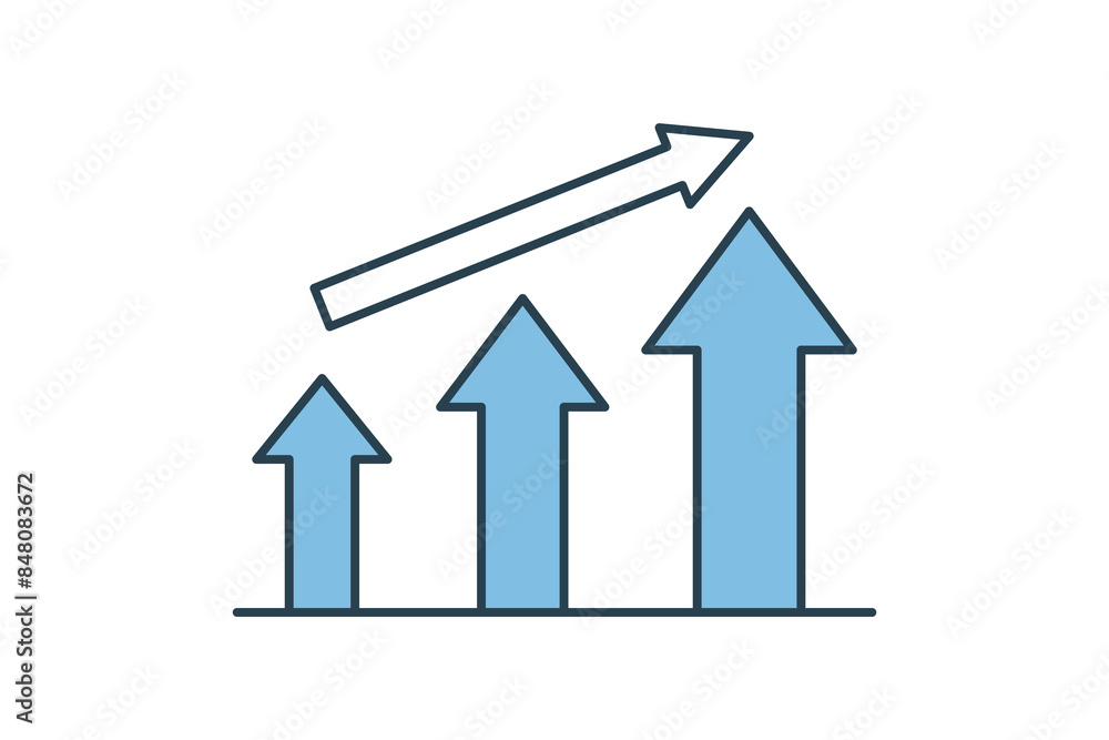 progress icon. icon related to action plan. suitable for web site, app, user interfaces, printable etc. flat line icon style. simple vector design editable progress icon. icon related to action plan. suitable for web site, app, user interfaces, printable etc. flat line icon style. simple vector design editable