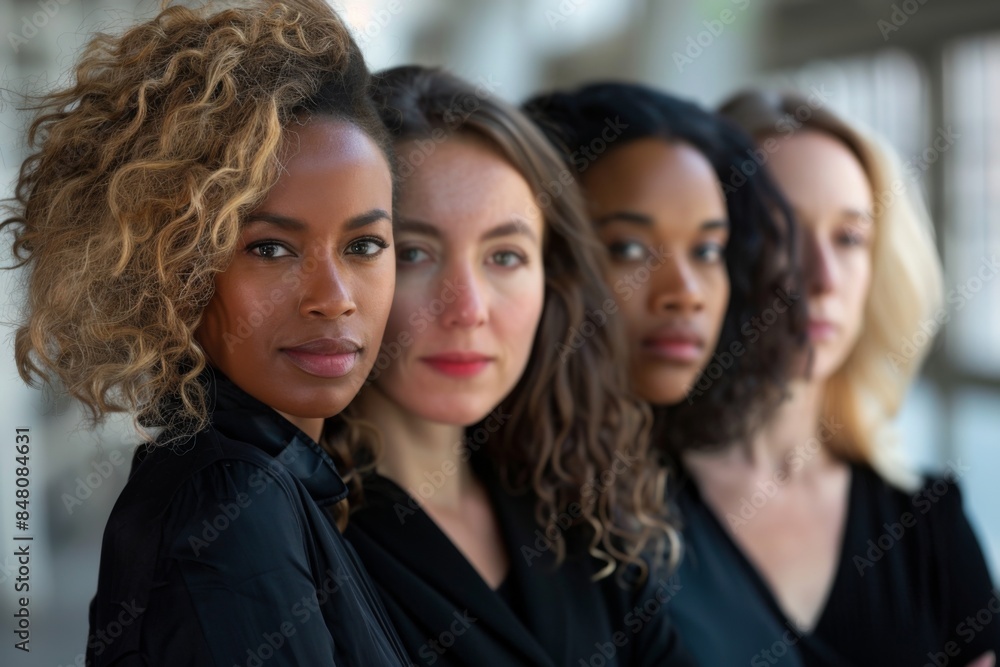 Fototapeta premium Portrait of Four Diverse Women