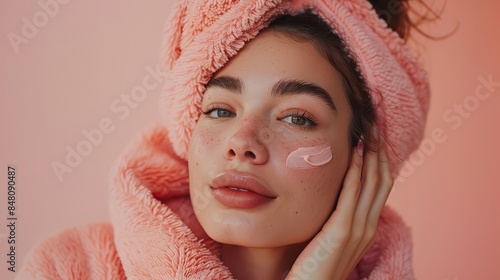 women cozy morning routine ...