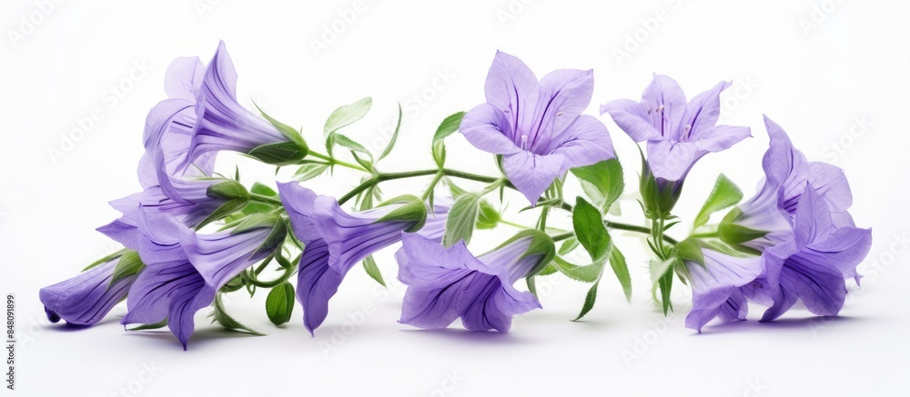 Campanula. Creative banner. Copyspace image Campanula. Creative banner. Copyspace image