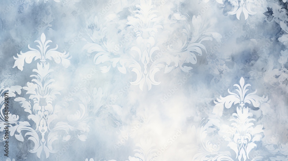 distressed damask background, white, blue, black, gray, beautiful muted watercolor damask background, vintage background, distressed damask pattern background distressed damask background, white, blue, black, gray, beautiful muted watercolor damask background, vintage background, distressed damask pattern background