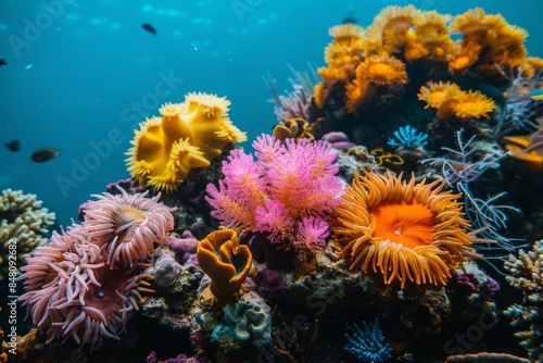 Colorful Coral Reef Underwater Photography