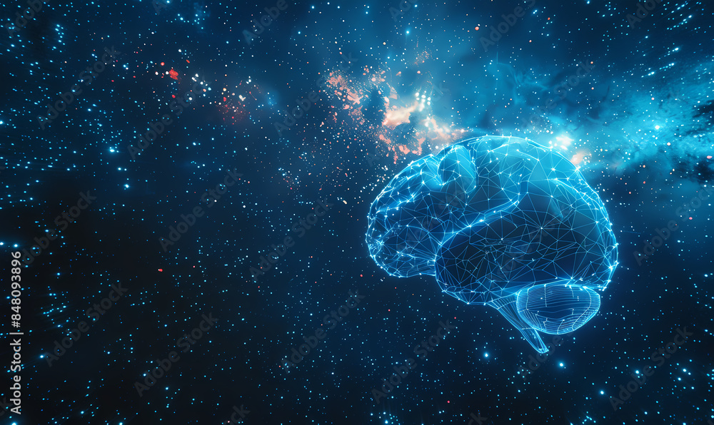 brain in blue brain in blue