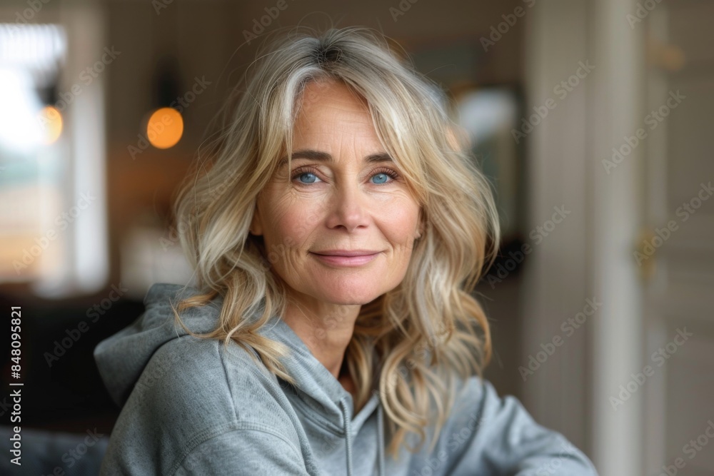 Obraz premium Portrait of a Smiling Mature Woman