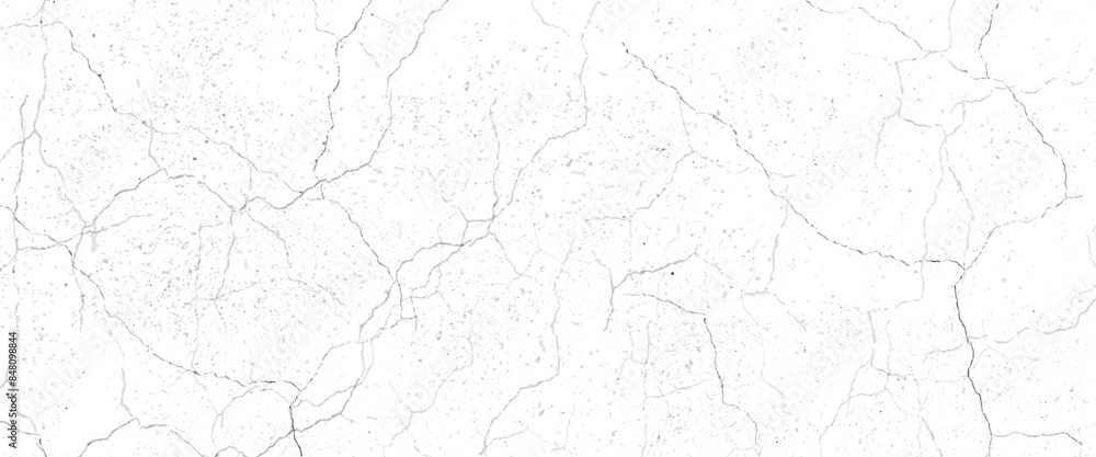 Vector Transparent background of cracks, lines, dry cracked earth overlay texture, grunge distressed.