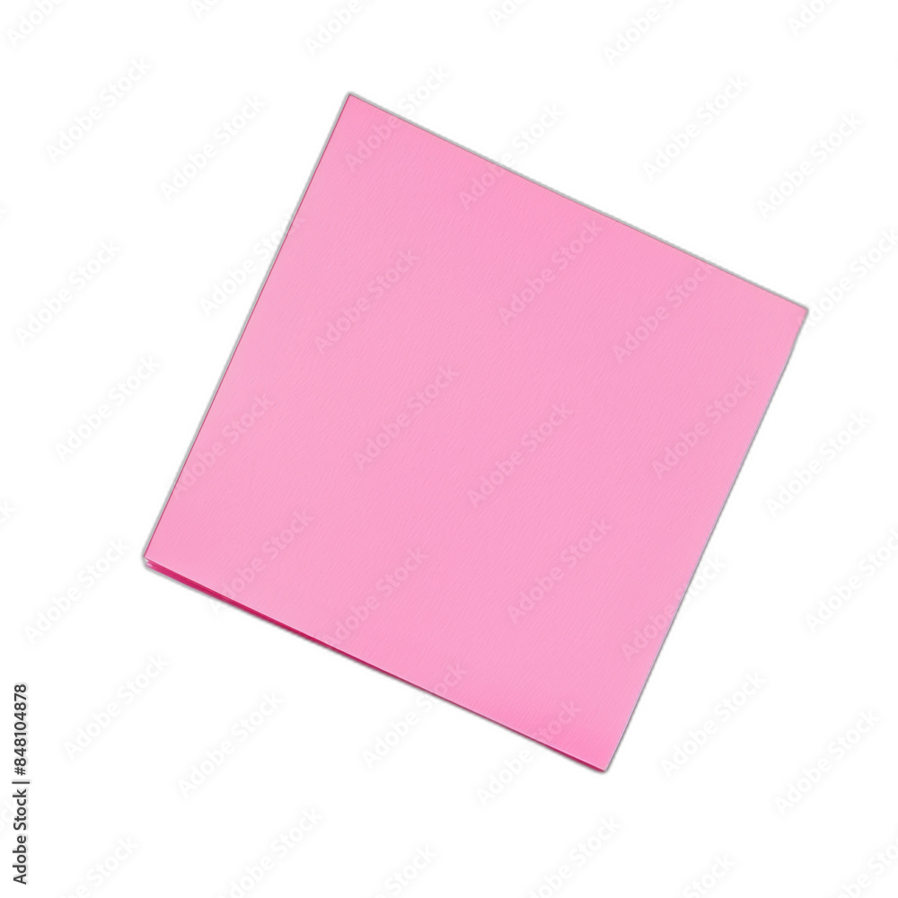 An isolated transparency background with a pink sticky note on it, PNG An isolated transparency background with a pink sticky note on it, PNG