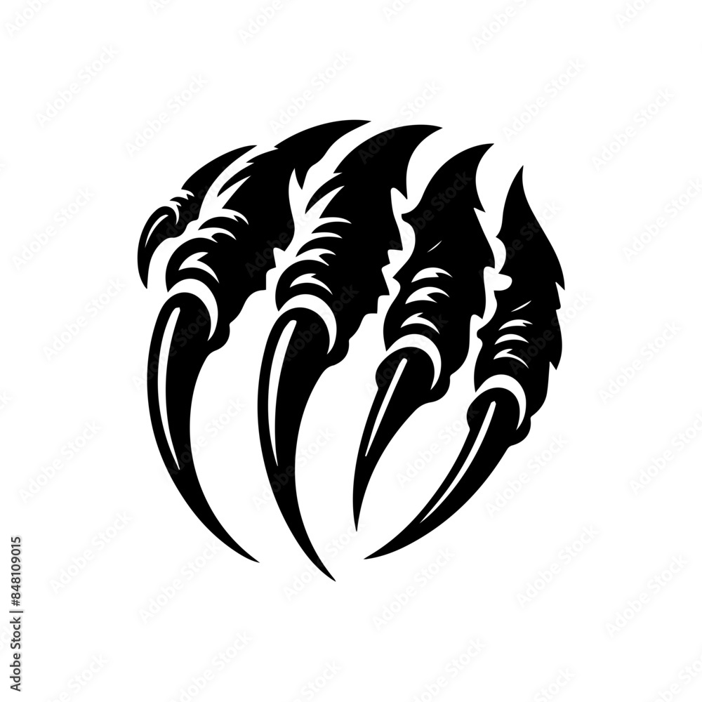 clawed monster hands illustration clawed monster hands illustration