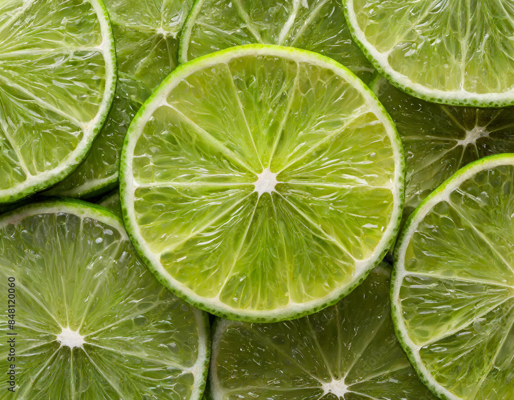 sliced lime fruit background sliced lime fruit background