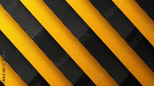 Grungy yellow and black metal background with diagonal stripes, ideal for caution or hazard signs
