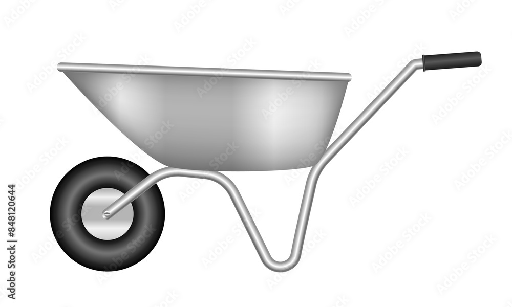 Garden wheelbarrow. Vector clipart isolated on white background. Garden wheelbarrow. Vector clipart isolated on white background.