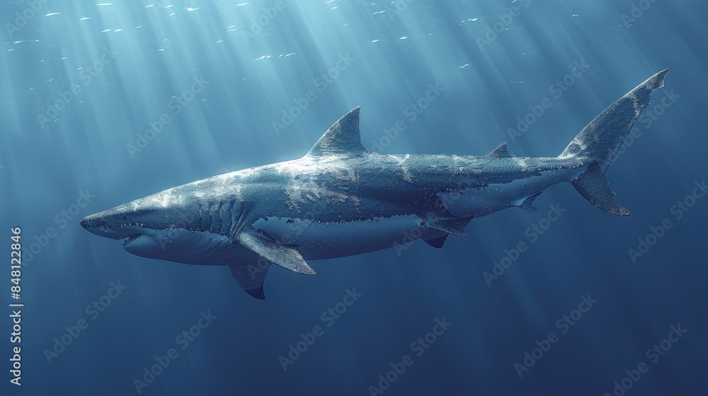 Obraz premium Shark. Generative AI. 