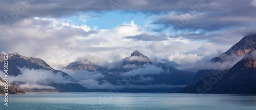 Wallpaper Mural Dramatic Cloudy Morning over Alaska Coast. Nature Background Torontodigital.ca