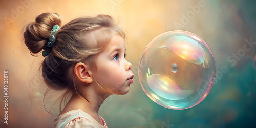 girl with big bubble background with copy space,hazel,coral,abstract colorful background with space,colorful abstract background,copy text,copy space,copy space for text,captions,web banner,banner
