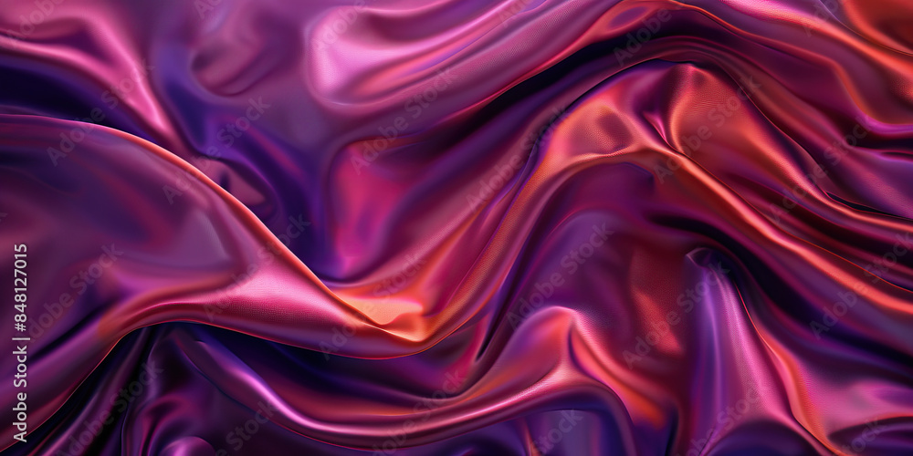 Silken Sails: Close-Up of Smooth and Flowing Silk Fabric Texture with Delicate Threads Silken Sails: Close-Up of Smooth and Flowing Silk Fabric Texture with Delicate Threads