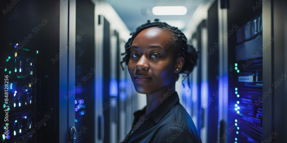 IT professional in data center IT professional in data center