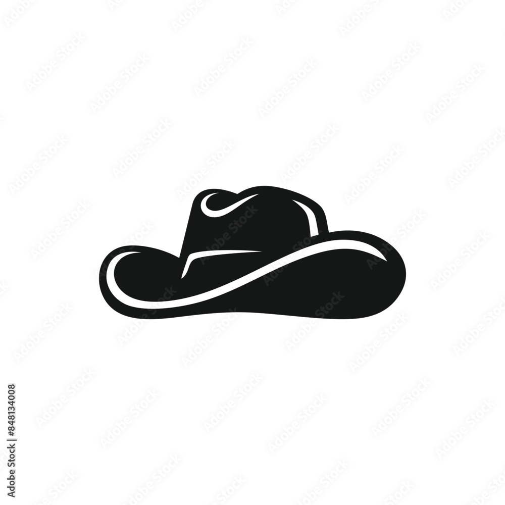 Cowboy hat icon vector. EPS 10 editable vector Cowboy hat icon vector. EPS 10 editable vector