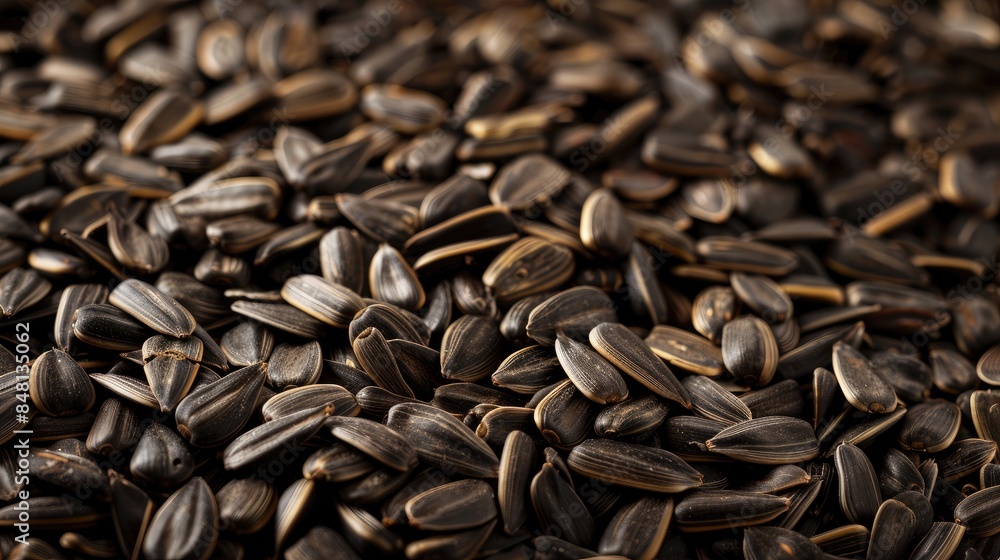 Background made of sunflower seeds texture Background made of sunflower seeds texture