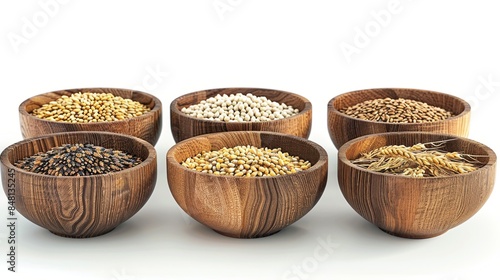 A collection of various grains, beans, seeds. © Joyce