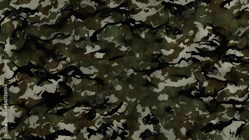 
army camouflage background, military texture, modern fashionable green brown print