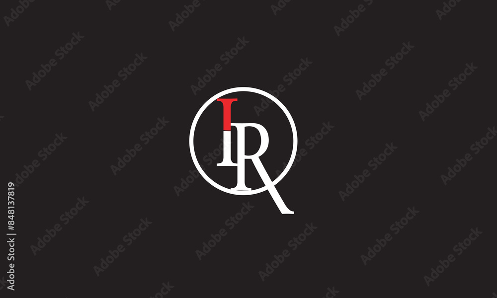 IR, RI , R ,I, Abstract Letters Logo Monogram IR, RI , R ,I, Abstract Letters Logo Monogram