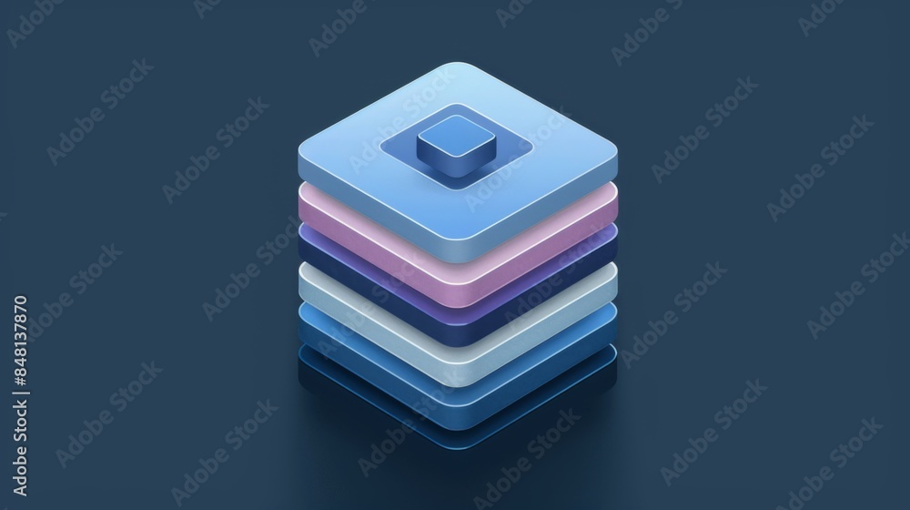 Design a clean and minimalist logo for a software development company, using geometric shapes, sleek typography, and a contemporary color Design a clean and minimalist logo for a software development company, using geometric shapes, sleek typography, and a contemporary color