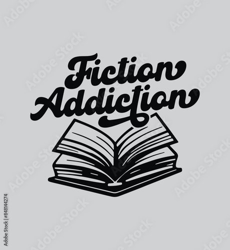 Book and drink tea and be happy t-shirt design 