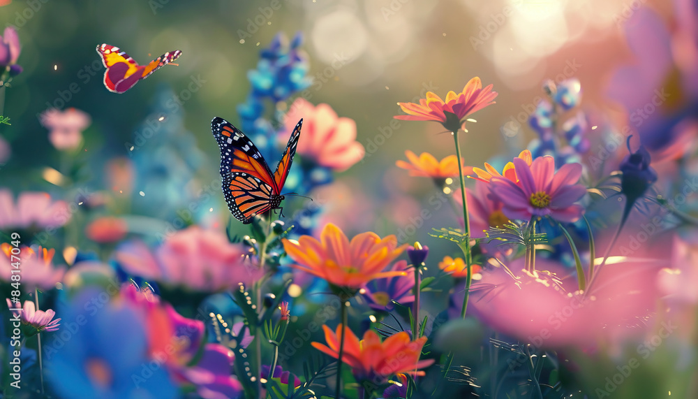 Strolling through a blooming garden, surrounded by vibrant flowers and butterflies, filled my heart with joy and wonder Strolling through a blooming garden, surrounded by vibrant flowers and butterflies, filled my heart with joy and wonder