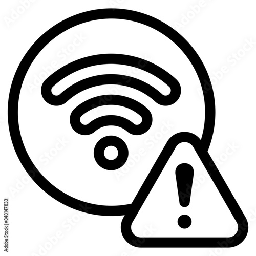 wifi warning problem icon