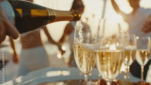 a drink on a cruise ship. Vacation, travel, party concept