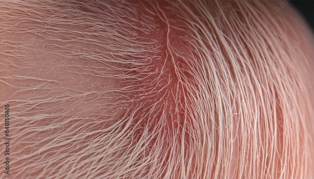 Fototapeta premium Abstract Illustration, Human hair anatomy 