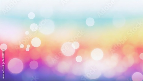 colorful gradient color background with bokeh effect